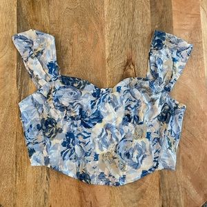 CIDER Oil Painting Corset Top